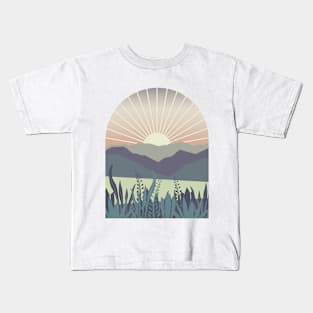 Pastel Sunrise Kids T-Shirt